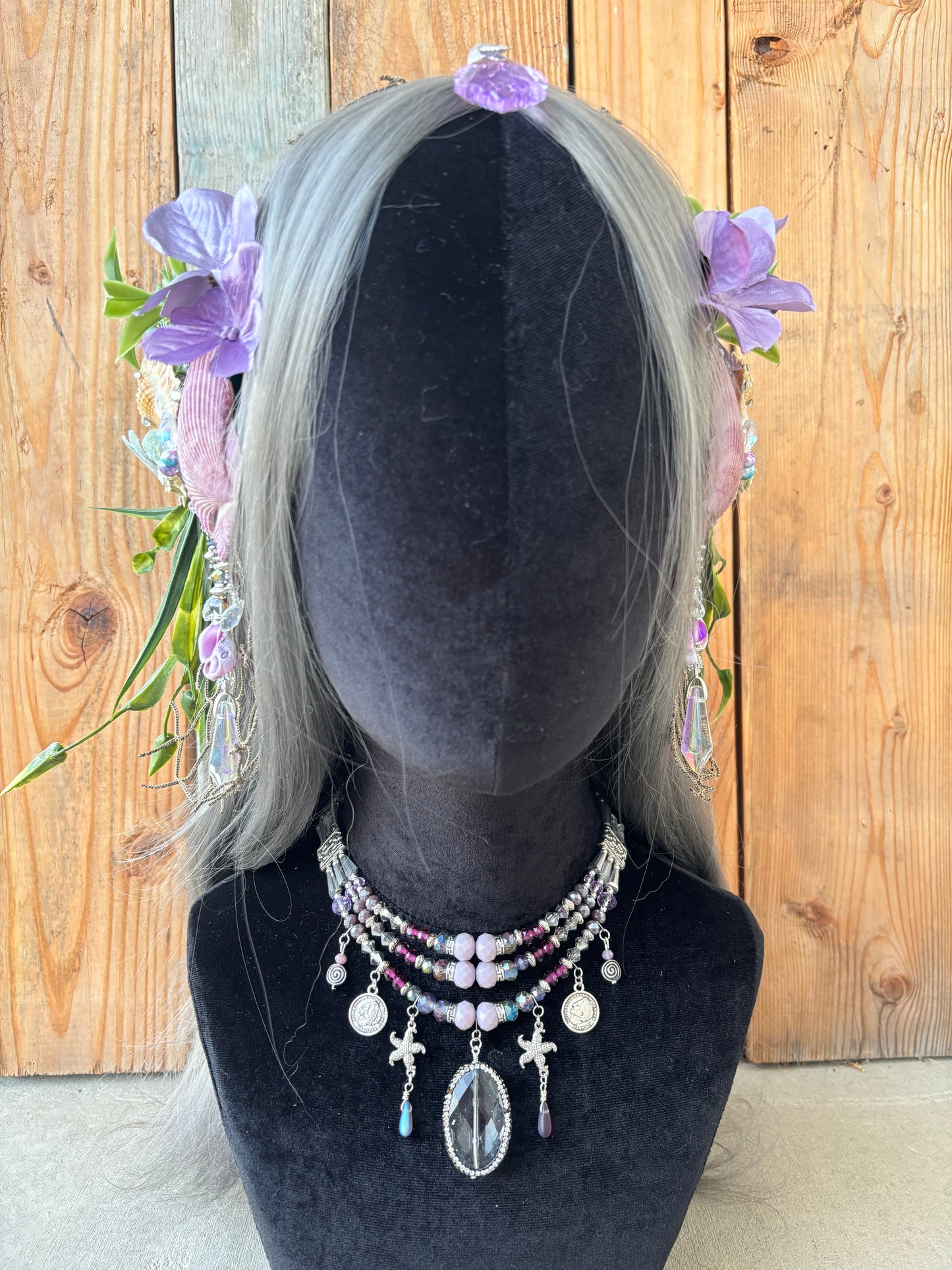 Mermaid Headpiece  “Purple Orchid” for Underwater Ise