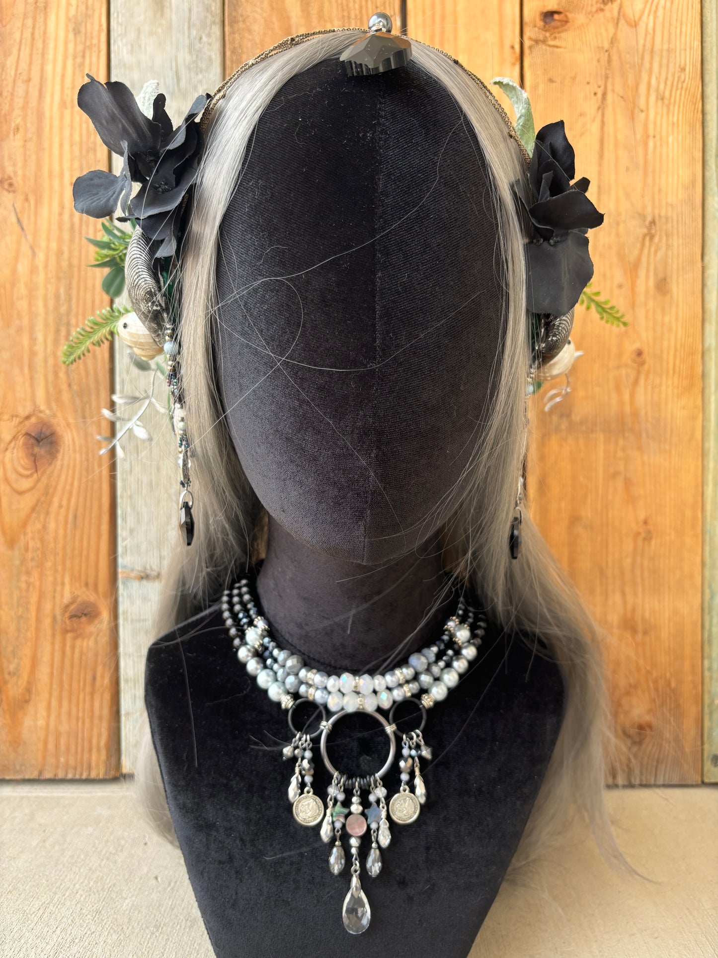 Mermaid Headpiece “Orca” for Underwater Use