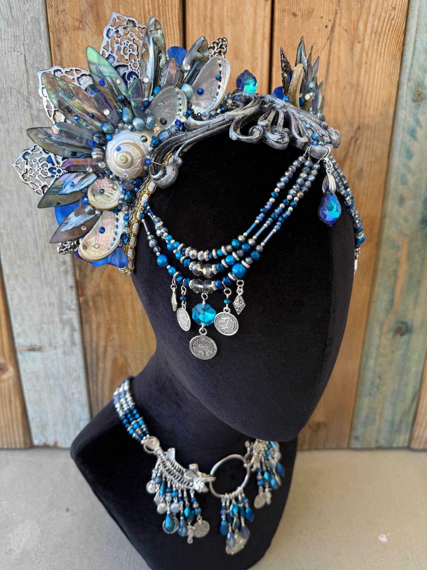 Mermaid Crown Headpiece “Makaira” for Underwater Use