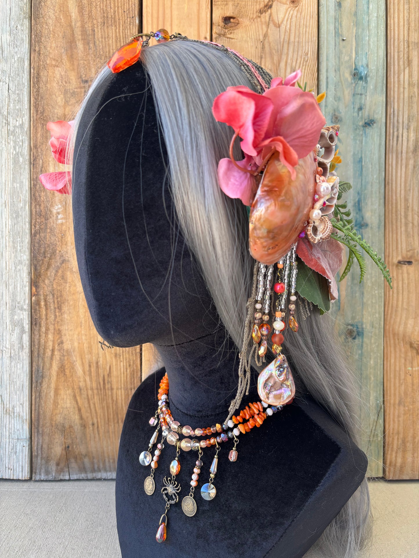 Mermaid Crown Headpiece “Passion” For Underwater Use