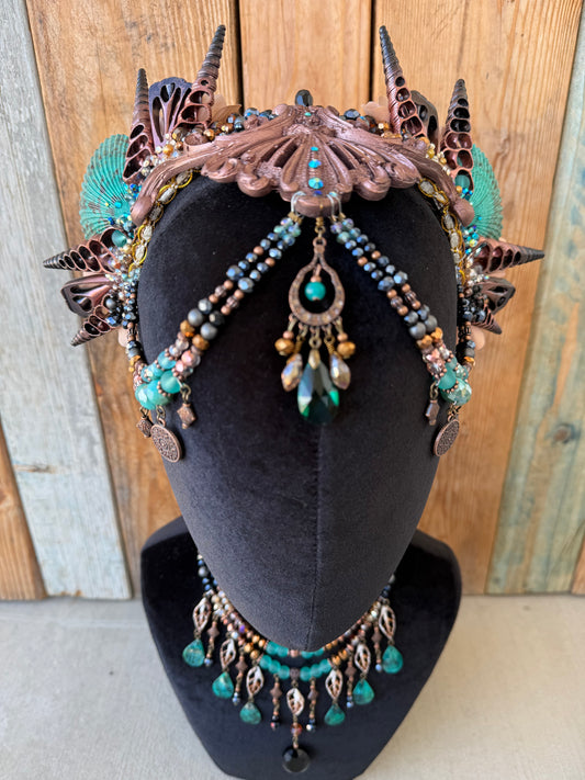 Mermaid Headpiece “Neticus” for Underwater Use