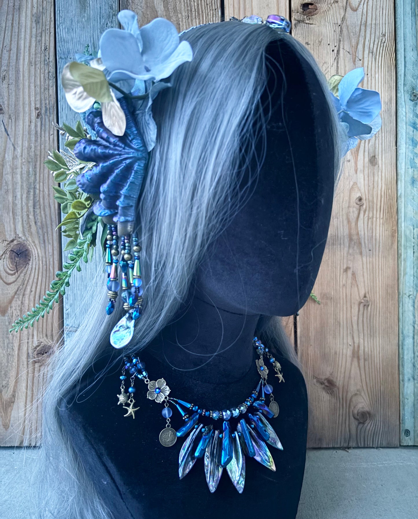 Mermaid Headpiece “Betta” for Underwater Use