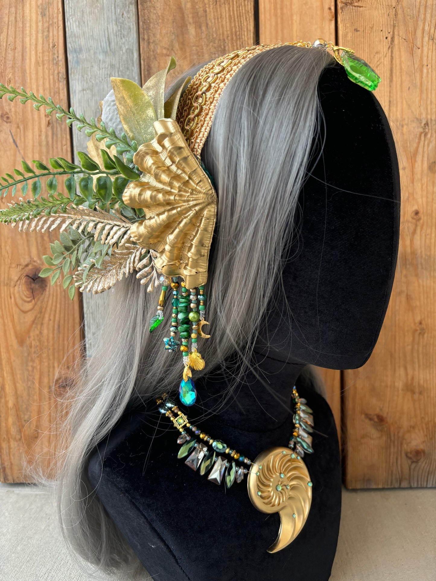 Mermaid Headpiece “Gully” for Underwater Use