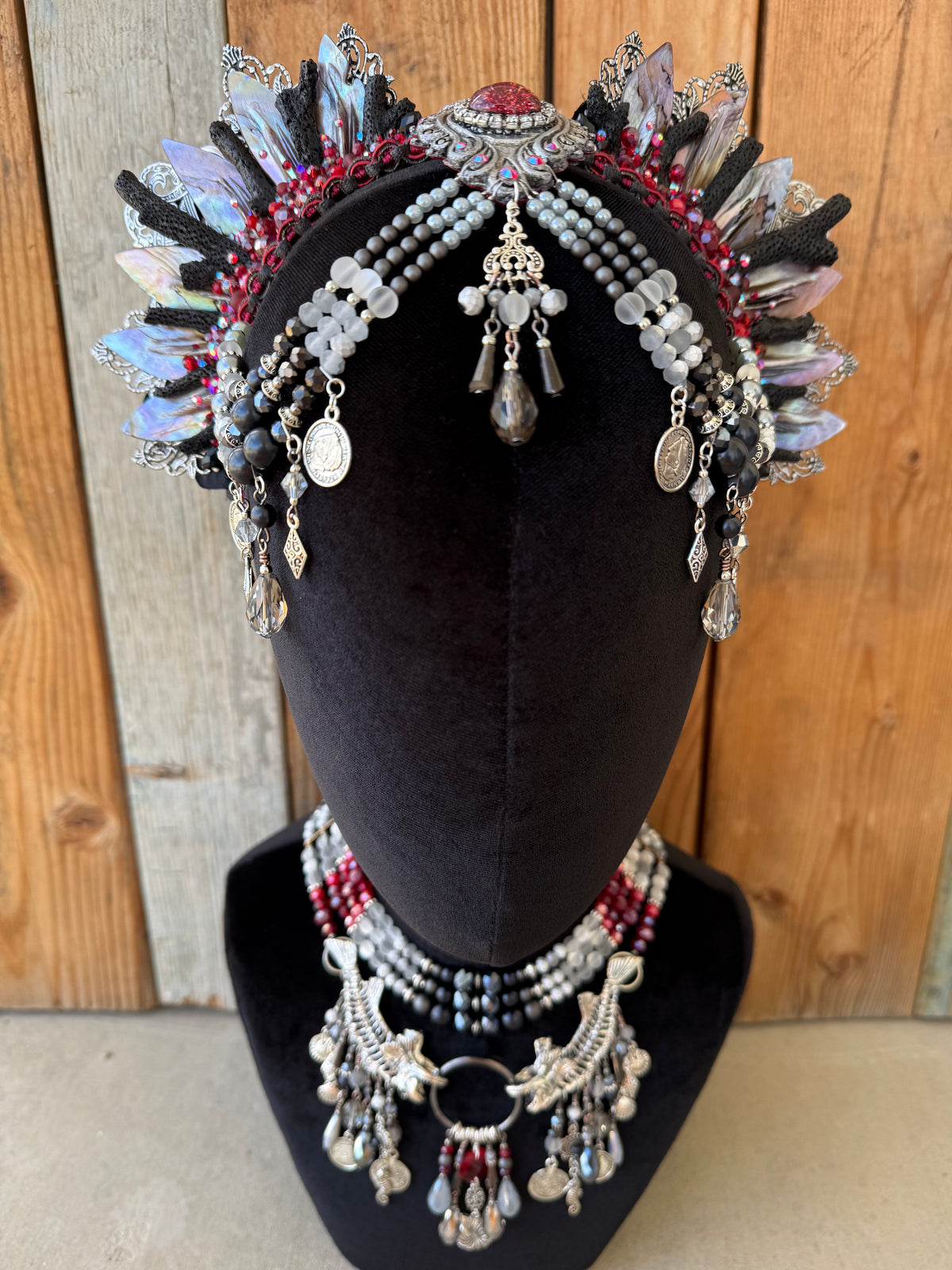 Mermaid Crown Headpiece “Ash Strider” for Underwater Use