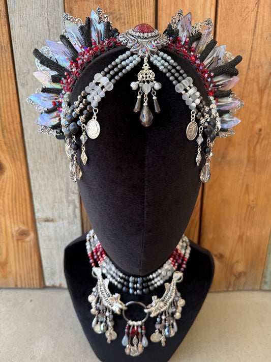 Mermaid Crown Headpiece “Ash Strider” for Underwater Use