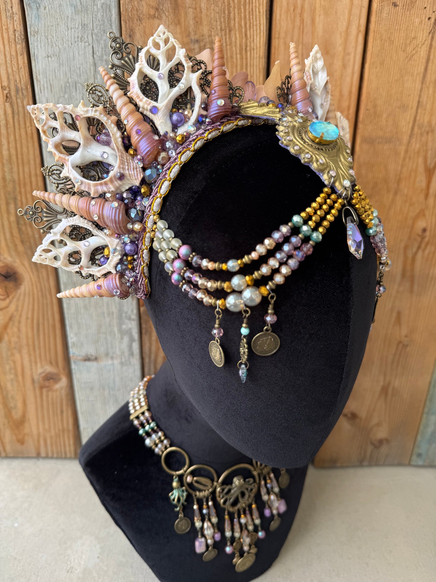 Mermaid Crown Headpiece “Venus” for Underwater Use