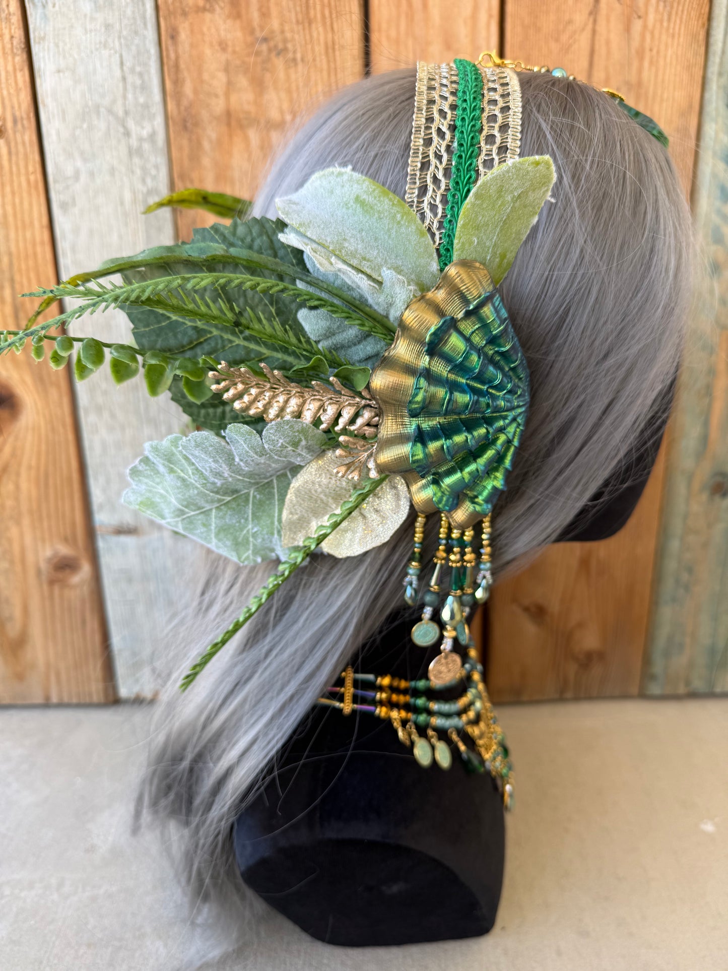 Mermaid Crown Headpiece “Ellie” For Underwater Use