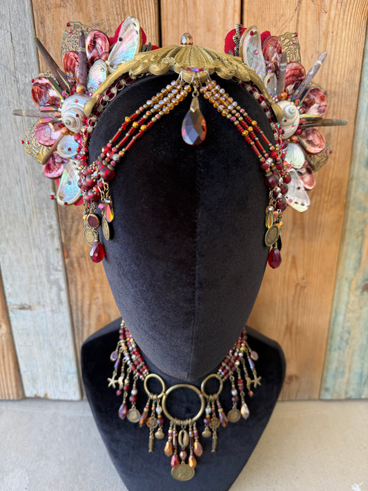 Mermaid Crown Headpiece “Maars” for Underwater Use