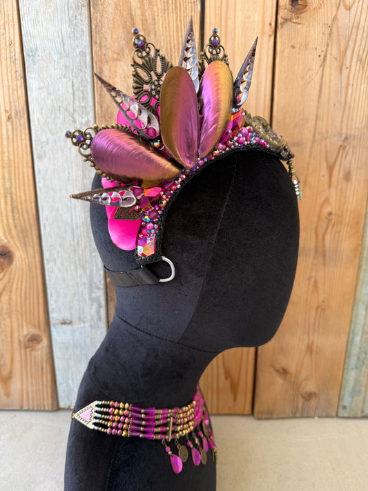 Mermaid Headpiece “Rosada” for Underwater Use