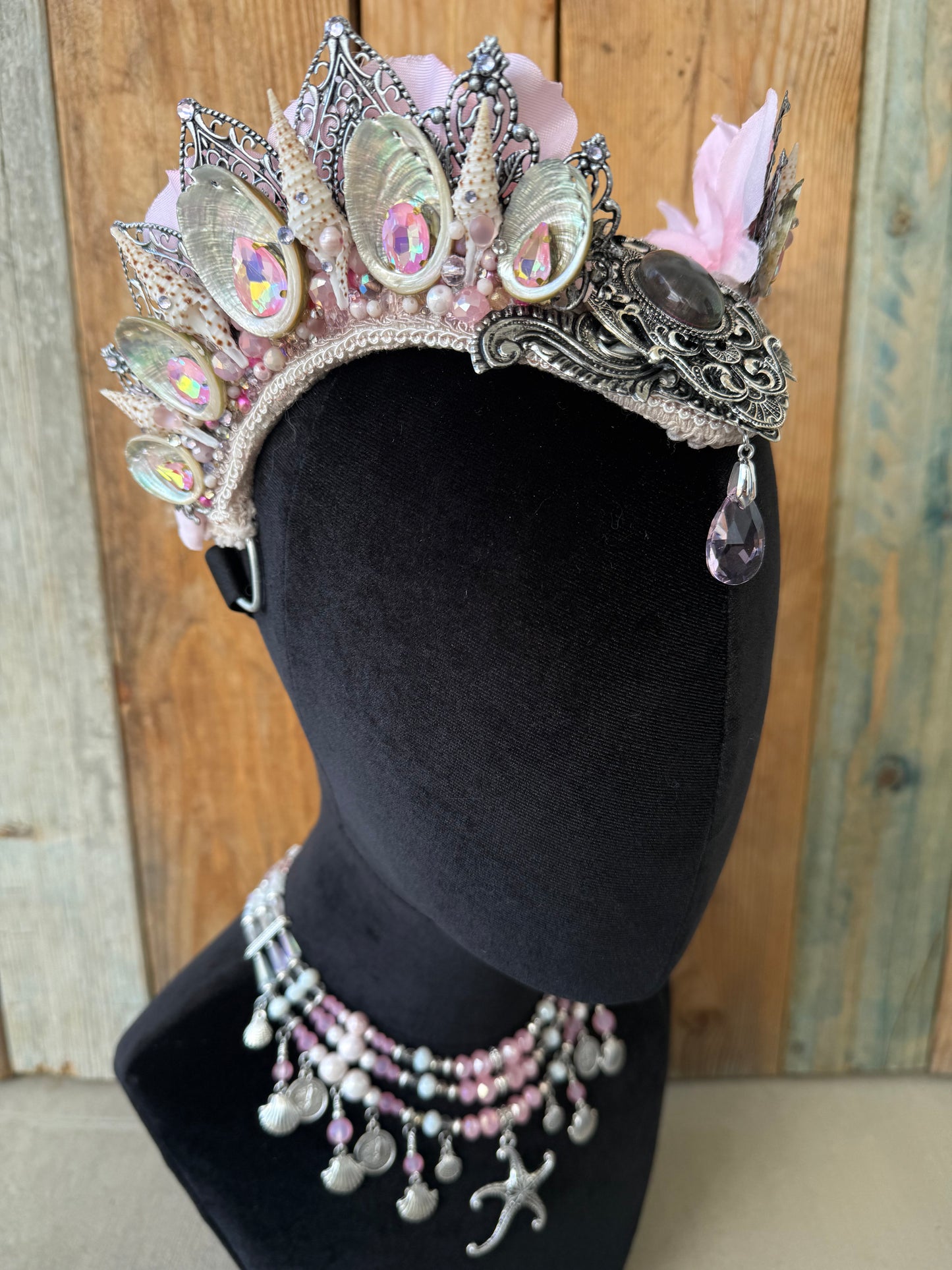 Mermaid Crown Headpiece “Pleurotaenia” for Underwater Use