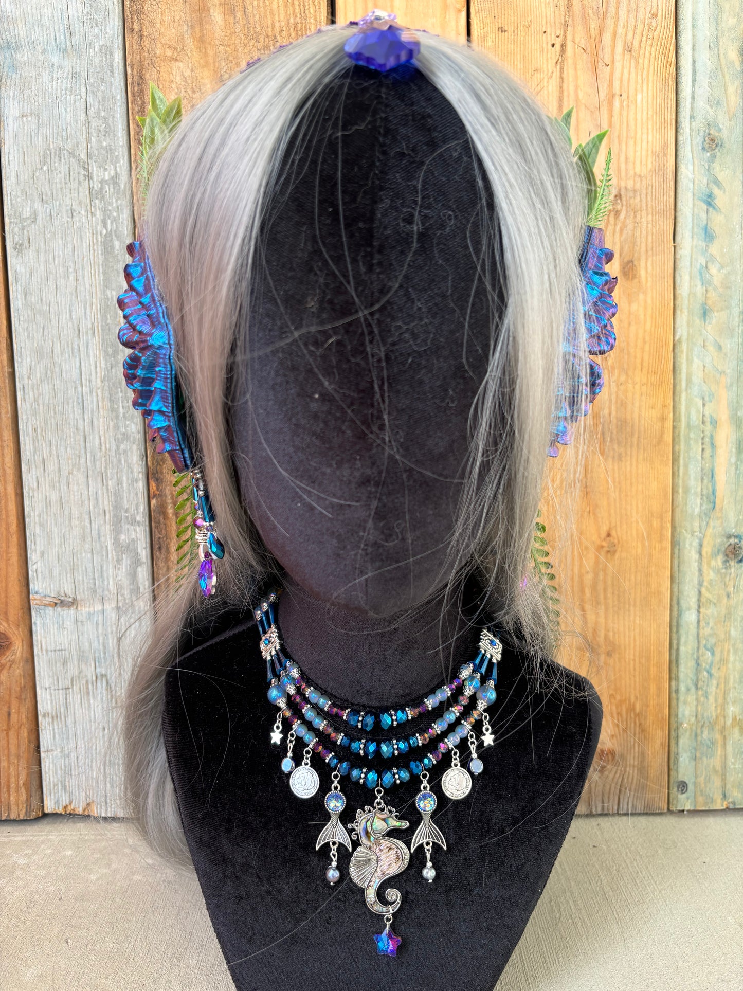 Mermaid Headpiece Set “North” for Underwater Use
