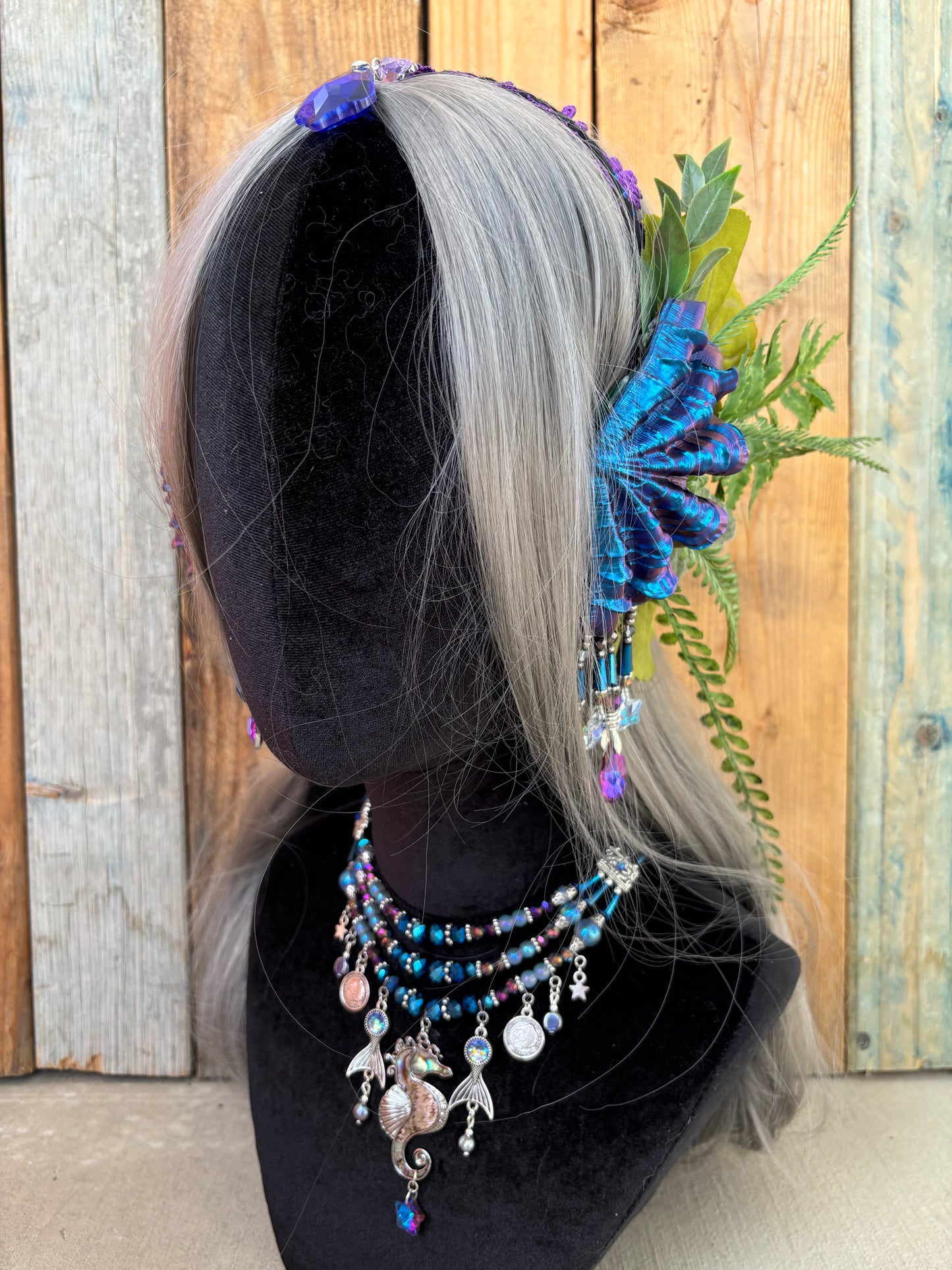 Mermaid Headpiece Set “North” for Underwater Use