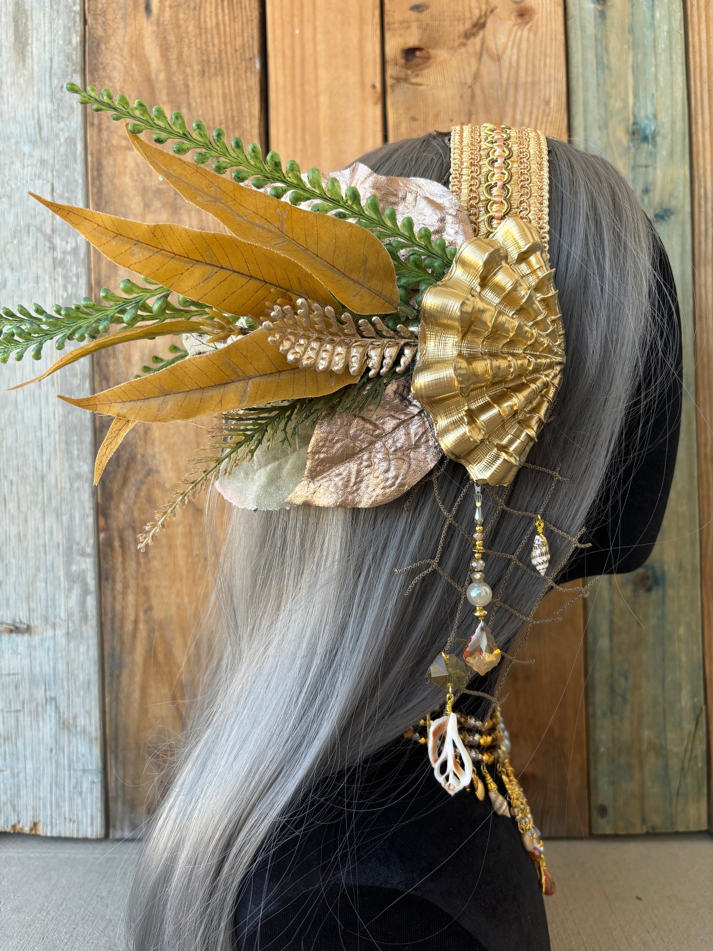 Mermaid Headpiece Set “Firemoon” For underwater Use