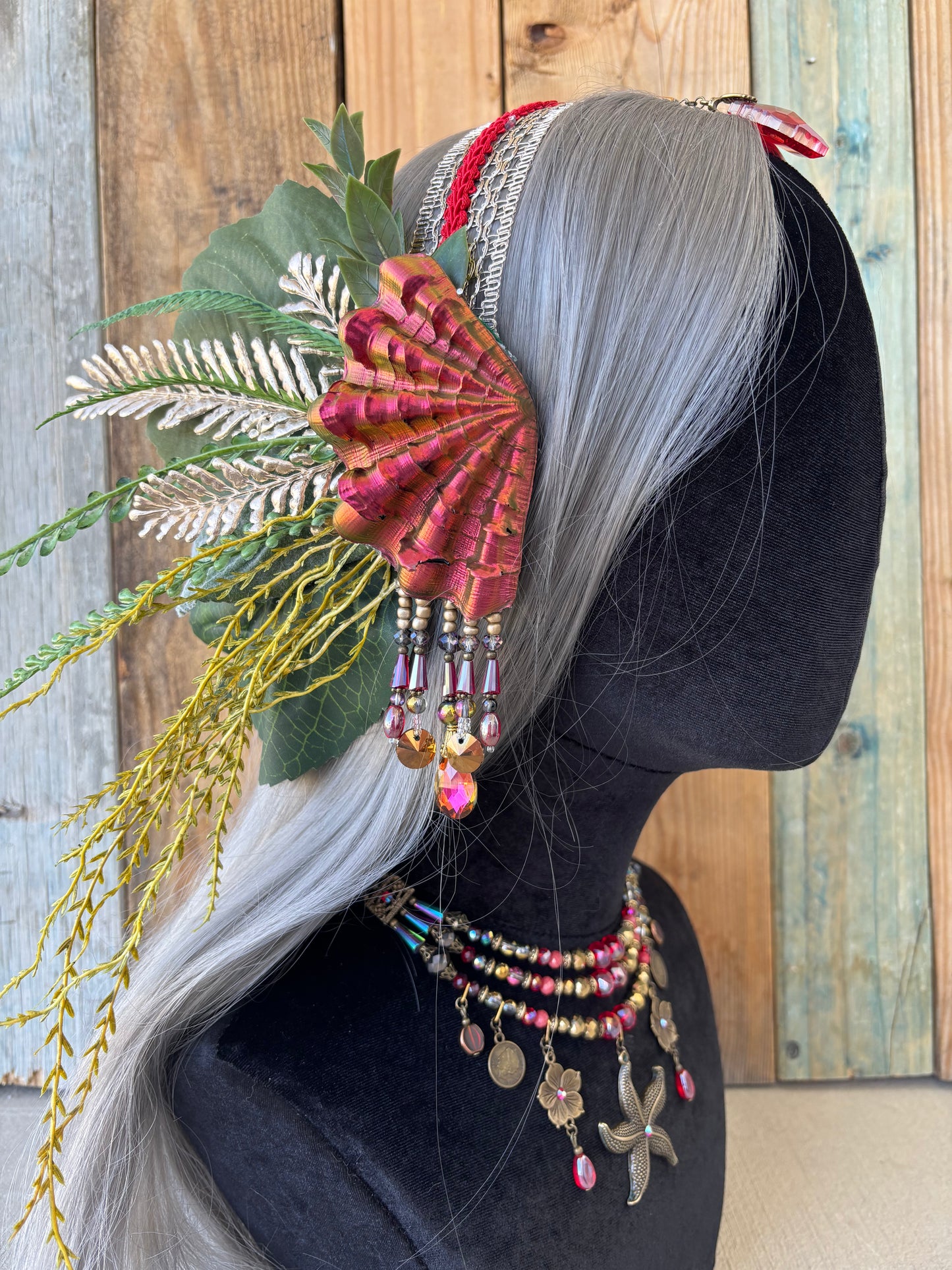 Mermaid Headpiece Super Shift “Flame” For Underwater Use