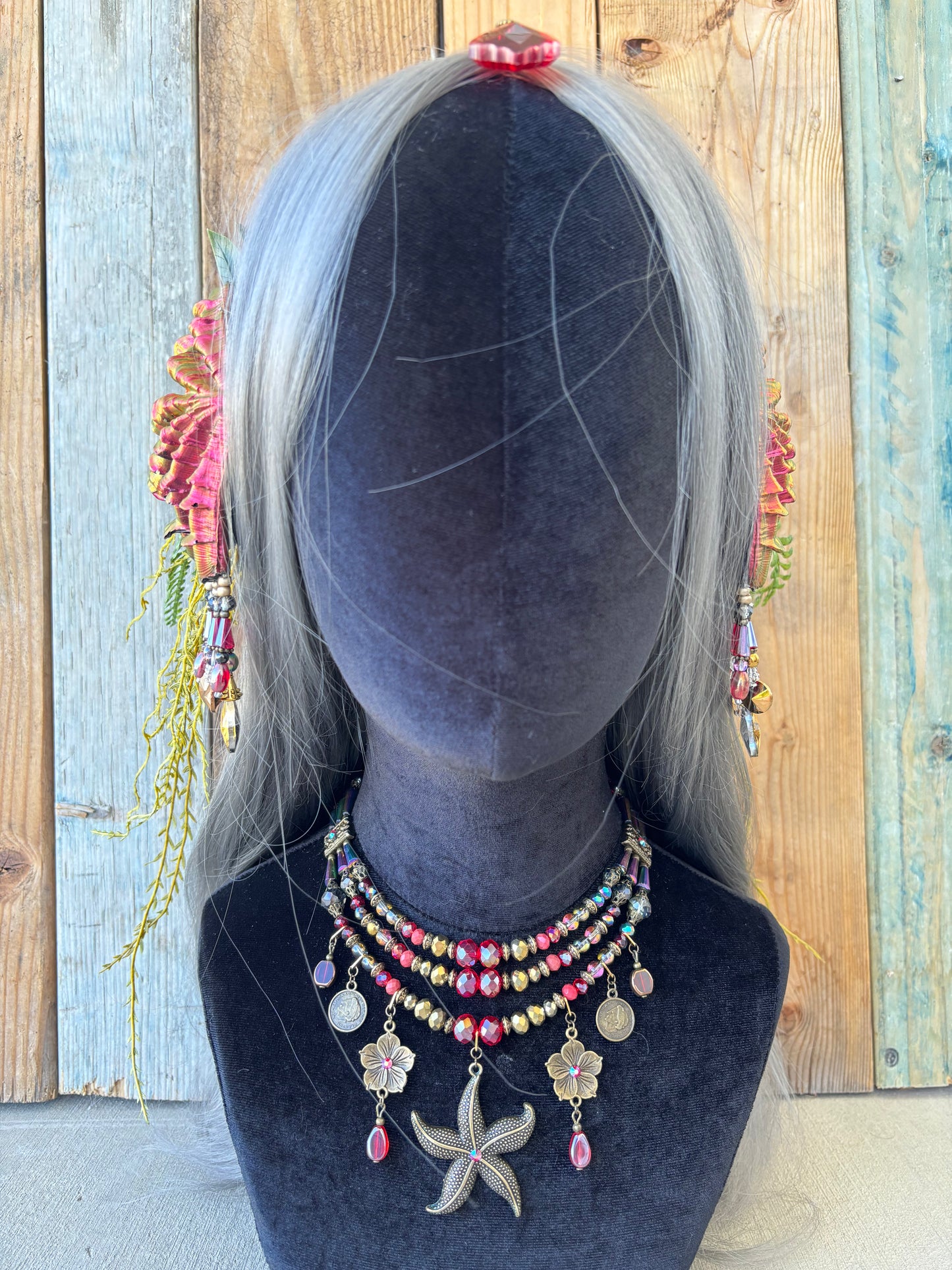 Mermaid Headpiece Super Shift “Flame” For Underwater Use