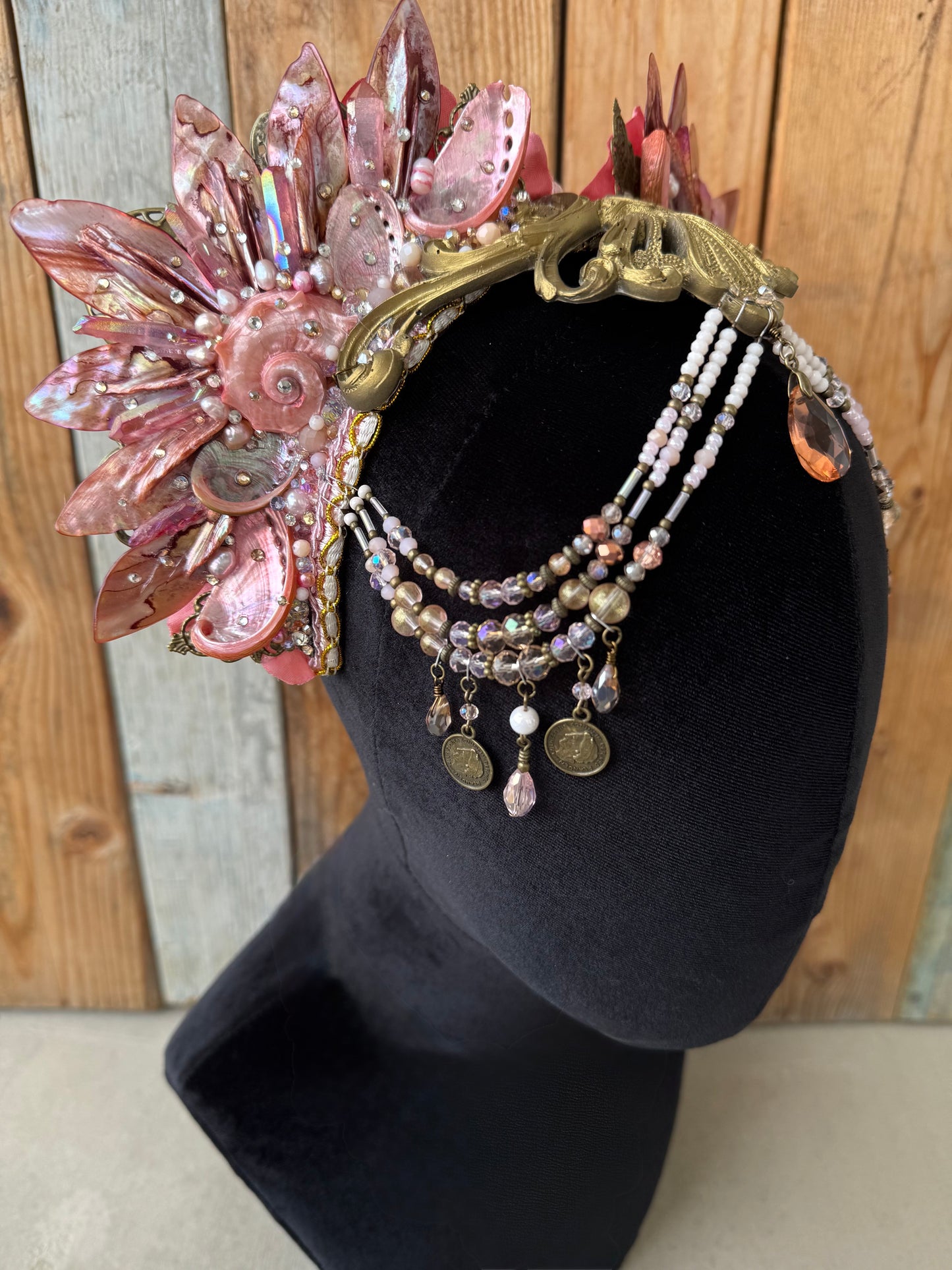 MTO Mermaid Crown Headpiece “Dianthus” tor Underwater Use