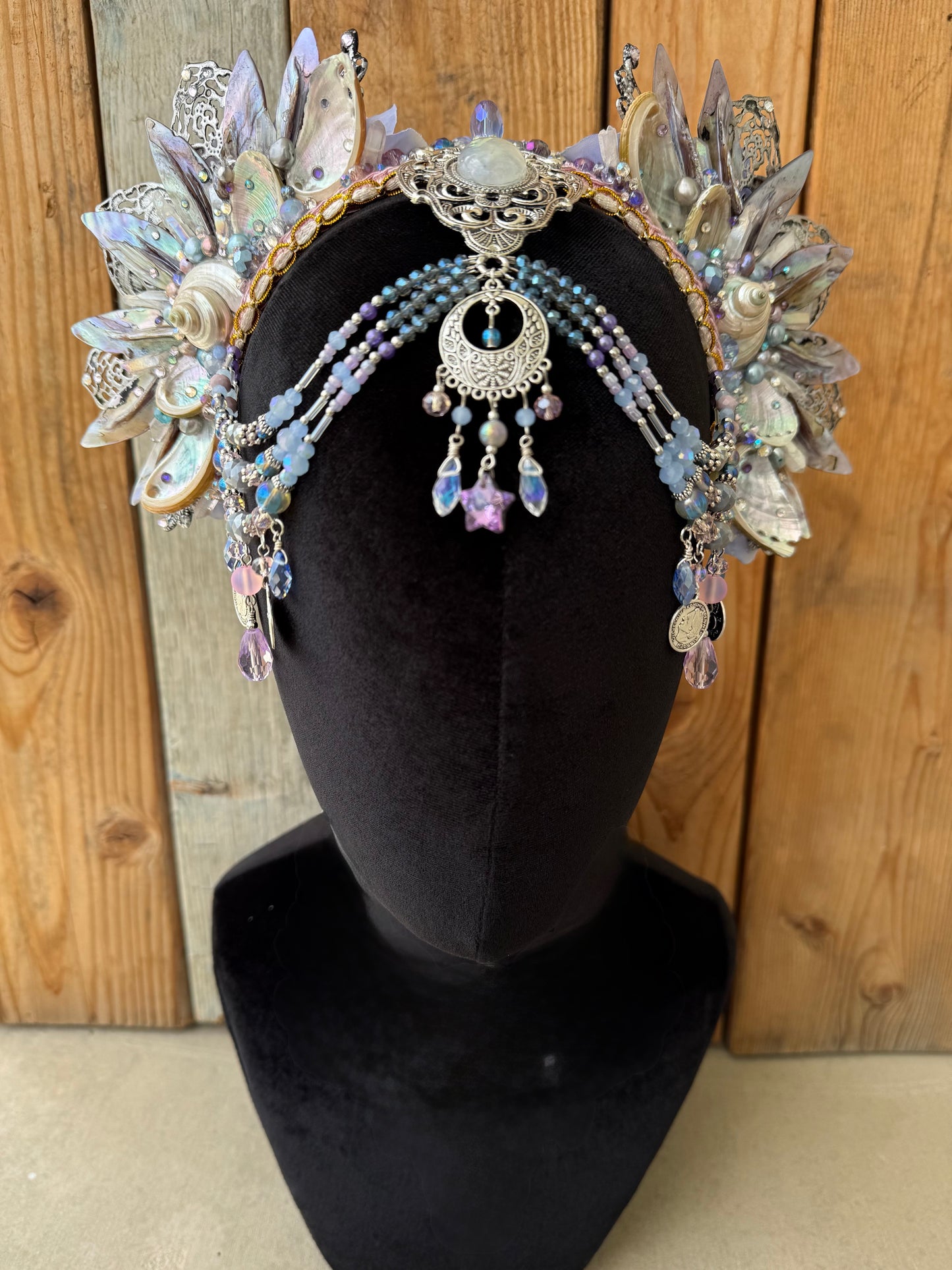 MTO Mermaid Crown Headpiece “Silveroth” for Underwater Use
