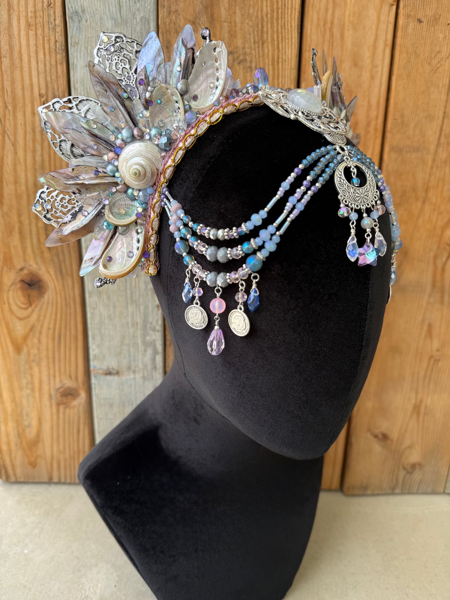 MTO Mermaid Crown Headpiece “Silveroth” for Underwater Use