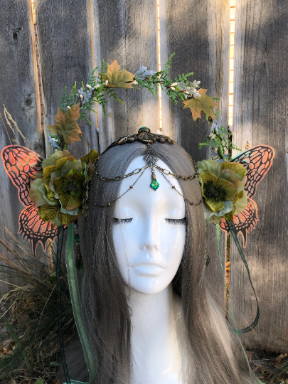 Fairy Crown Fae Fair Folk Magical Mystical Fantasy Mythical Fay Halo Head Piece