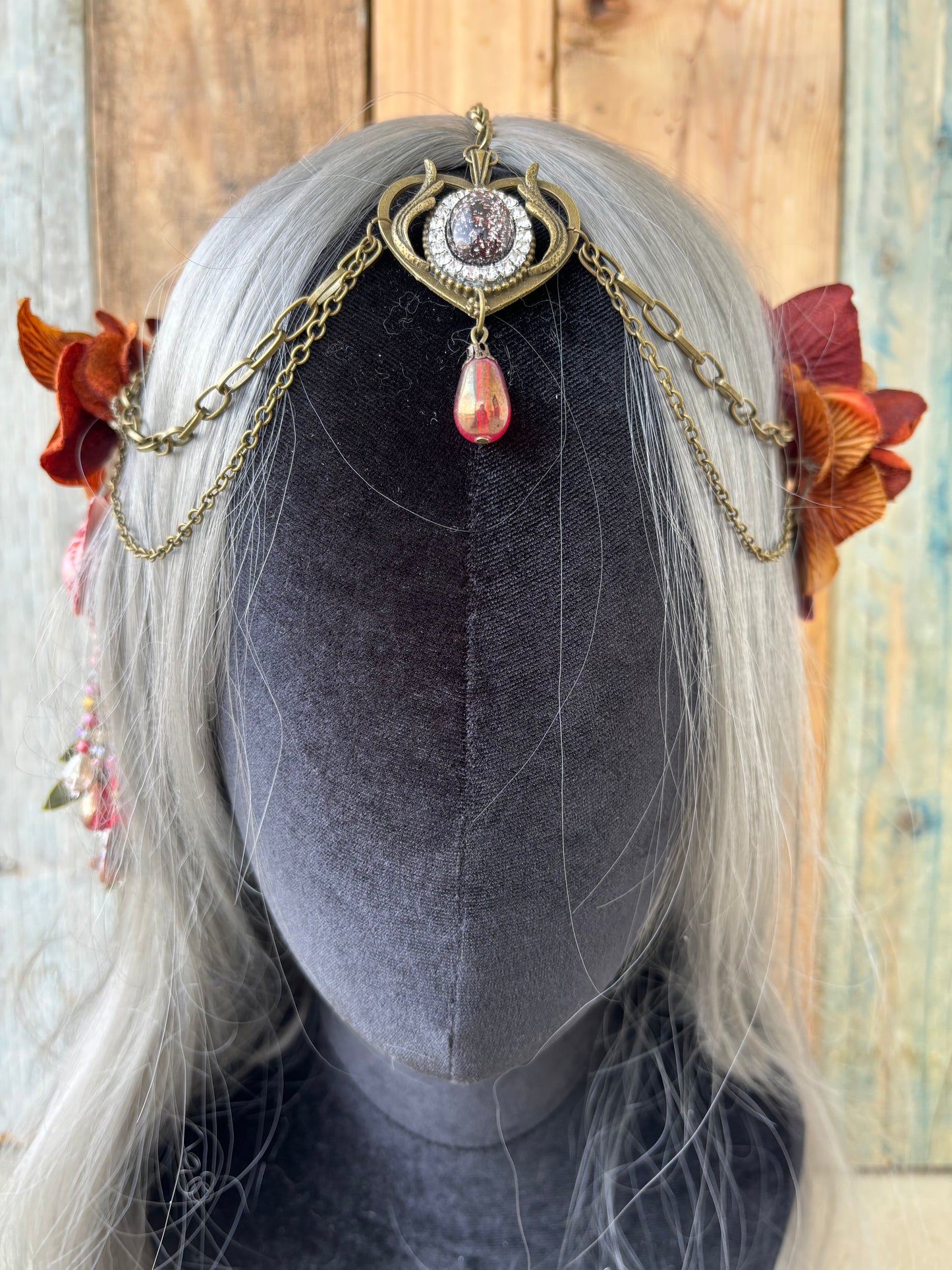 Mermaid Crown Headpiece “Sunset Sonata” For Underwater Use